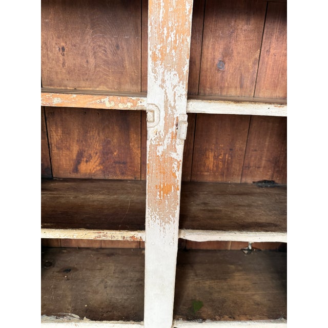 Antique Primitive Farmhouse Cupboard – 19th Century Country Cabinet For Sale - Image 12 of 18