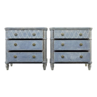 Swedish Gustavian Chests of Drawers, 1880, Set of 2 For Sale