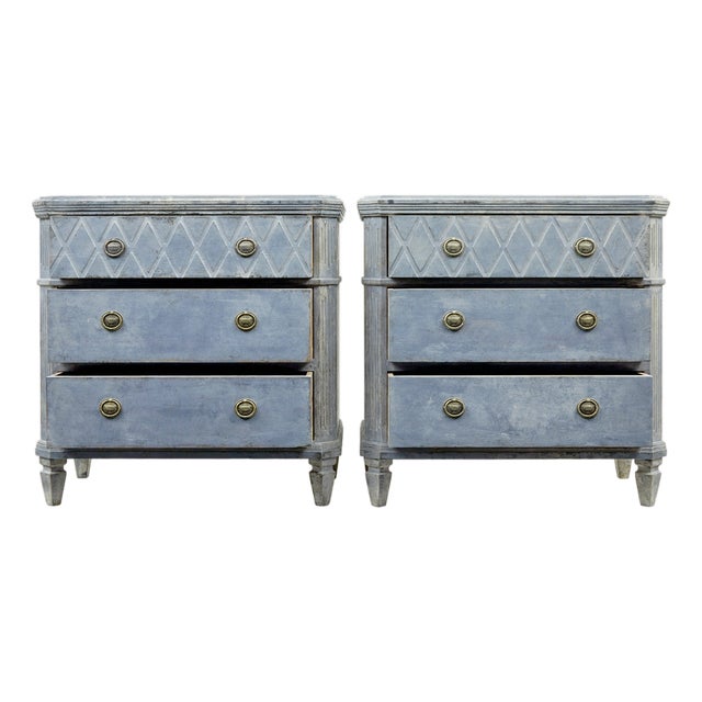Swedish Gustavian Chests of Drawers, 1880, Set of 2 For Sale