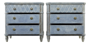 Swedish Gustavian Chests of Drawers, 1880, Set of 2