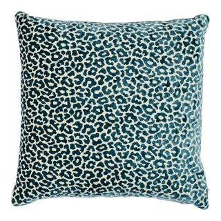 Schumacher Madeleine Pillow in Cadet For Sale