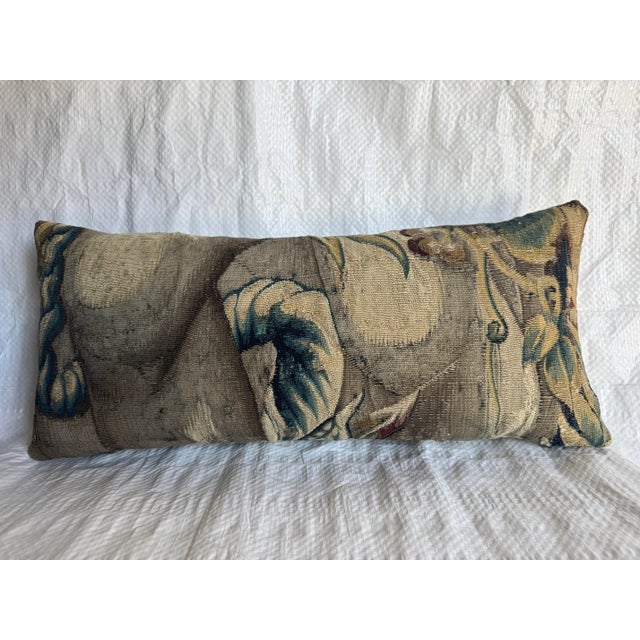 Baroque 16th Century Brussels Tapestry Pillow For Sale - Image 3 of 4