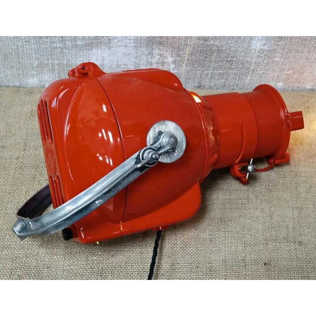 Metal Vintage Red Spot Light from Strand Electric For Sale - Image 7 of 14