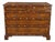 Antique English George II Style Oyster Burl Yew Bachelors Chest Dresser Commode For Sale