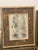 Plant Floweers for Bees antique poster in a Handpainted floral wood frame.