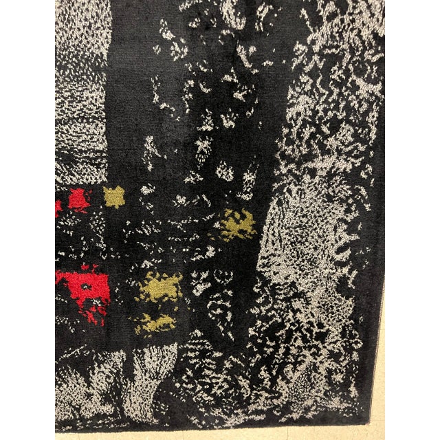 1950 French Hand Woven Rug Signed by Maurice Andre For Sale - Image 9 of 9