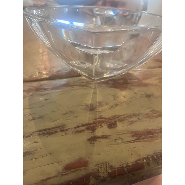 Transparent 1980s Clear Heavy Glass Waterford Bowl For Sale - Image 8 of 11