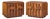 Lane Staccato Brutalist Mid Century Walnut Nightstands - Pair For Sale