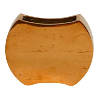 Small Polished Bronze Vase by Monique Gerber For Sale