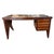Geometric Four Drawers Writing Desk attributed to Silvio Cavatorta, 1950s For Sale - Image 8 of 8