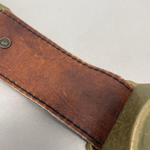 Brown Large Vintage Brass Ashtray from Hagenauer, Germany, 1970s For Sale - Image 8 of 17