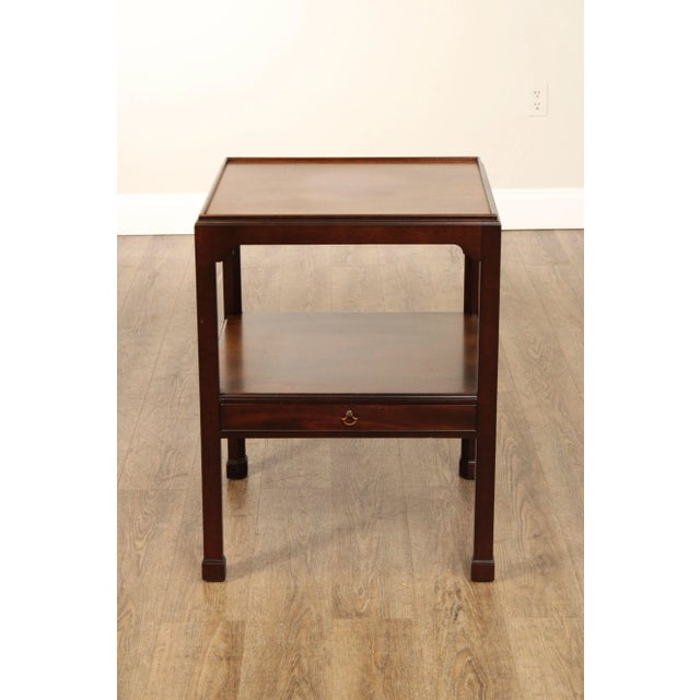 Saybolt Cleland Two-Tier Mahogany Side Table For Sale - Image 9 of 12