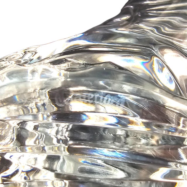 Late 20th Century Waterford Crystal Bald Eagle Figurine Sculpture, Ireland For Sale - Image 10 of 14