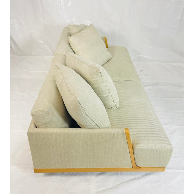 Gray 3 Seater Sofa Made in Italy by Antonello Mosca for Giorgetti, Italian Modern For Sale - Image 8 of 18