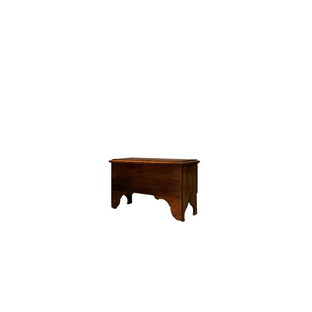 This antique chest dates back to the late 19th century, crafted from solid walnut. Featuring compact dimensions, it...