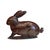 Charming Tabletop Metal Rabbit, from Porchview, with Verdigris Finish and the Look of an Old Weather Vane Centerpiece.