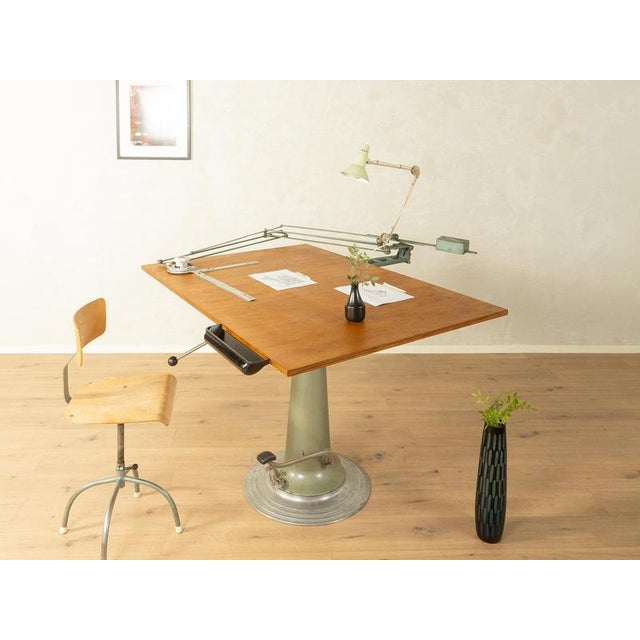 1950s Drawing Table, Nike Eskilstuna Width: 150 cm Height: 240 cm Depth: 120 cm Height 182–238 cm Depth 100–160 cm Working...