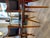 1950s Italian Wooden Chairs in Leather and Brass, 1950s, Set of 6 For Sale - Image 5 of 18