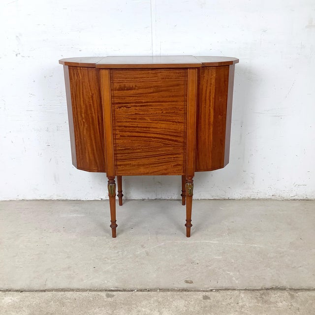 Brown Antique American Adam Revival Martha Washington Sewing Cabinet by Aimone Mfg. Co., For Sale - Image 8 of 17