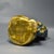 Late 20th Century Cloisonné Enamel Laughing Buddha Standing Figurine, Gilded Copper Floral Statue For Sale - Image 9 of 9