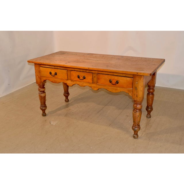 19th Century Harvest Table For Sale - Image 4 of 10