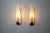Very nice pair of "épis" sconces by idearte designed and produced in spain in the 80s. Smoked glass and gilded metal...