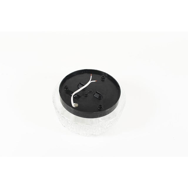 Glass Ice Glass Wall or Ceiling Lamp from RZB, 1970s For Sale - Image 4 of 9