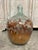 Wood Hand Painted Antique Demi John Bottle From Normandy, France, ‘Pinot Noir’, Original Crate For Sale - Image 7 of 11