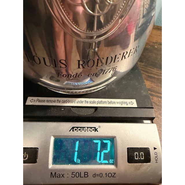 Vintage French Louis Roederer Polished Aluminum Champagne Bucket For Sale - Image 9 of 10