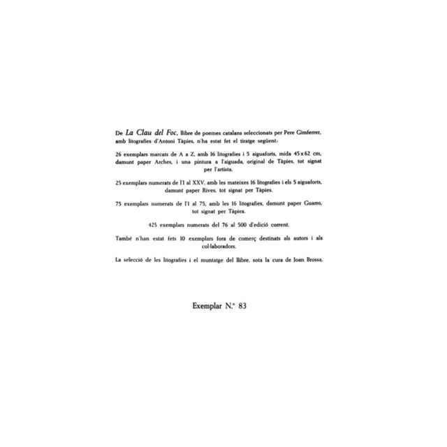 Antoni Tàpies Antoni Tapies Lithograph Original Limited Ed. No.83 Color Lithograph For Sale - Image 4 of 5