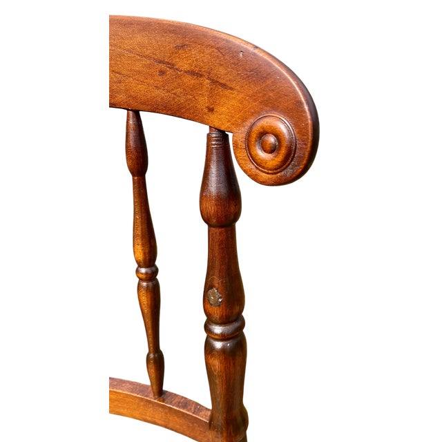 Late 19th Century Antique American Hand Carved Walnut Accent Chair Wit Woven Cane Seat For Sale - Image 5 of 18