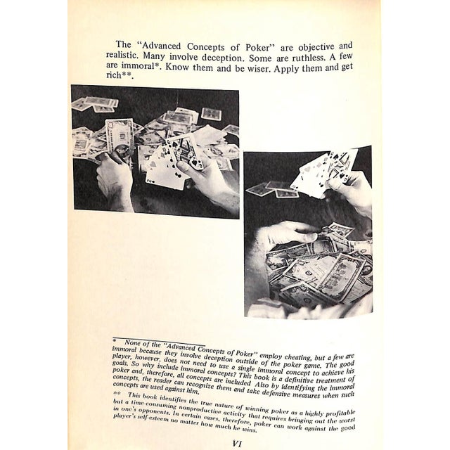 Paper "Poker: A Guaranteed Income for Life by Using the Advanced Concepts of Poker" 1968 Wallace, Frank R. Ph. D For Sale - Image 7 of 7