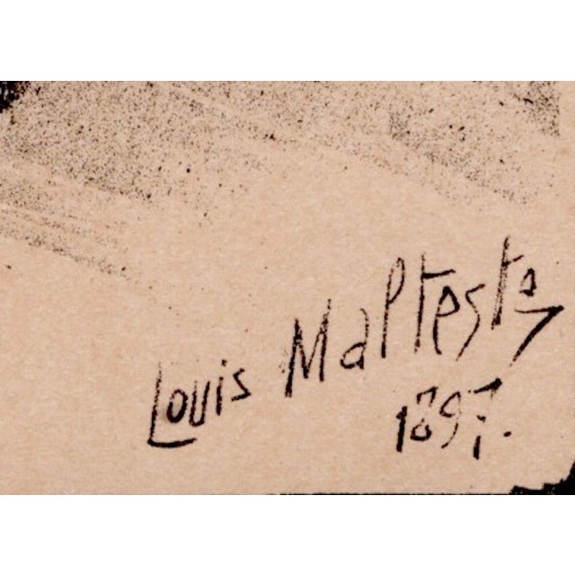 Louis Malteste, Marchande de Lacets, 1897, Lithograph on Paper For Sale - Image 4 of 9