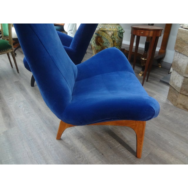 Pair of Adrian Pearsall Gondola Lounge Chairs For Sale - Image 11 of 13