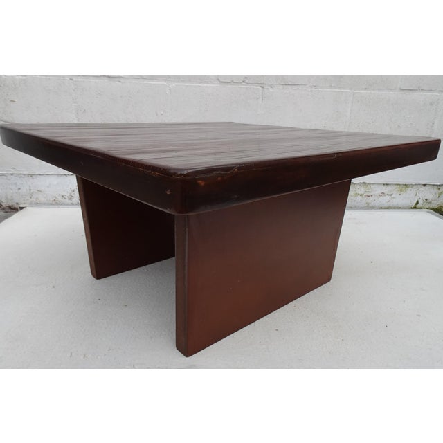 Minimalist Bamboo Side Table in the style of Axel Vervoordt, 1970s For Sale - Image 11 of 18