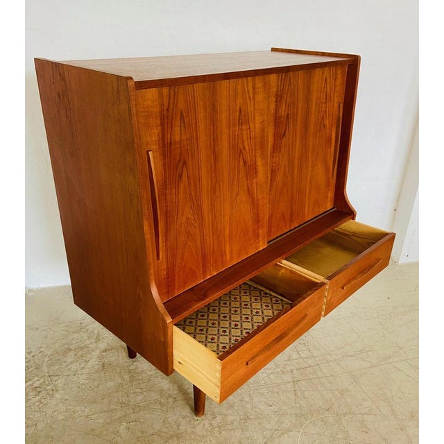Mid-Century Danish Teak Bar Cabinet, 1960 For Sale - Image 16 of 18