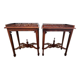 Vintage Chippendale Side Tables For Sale