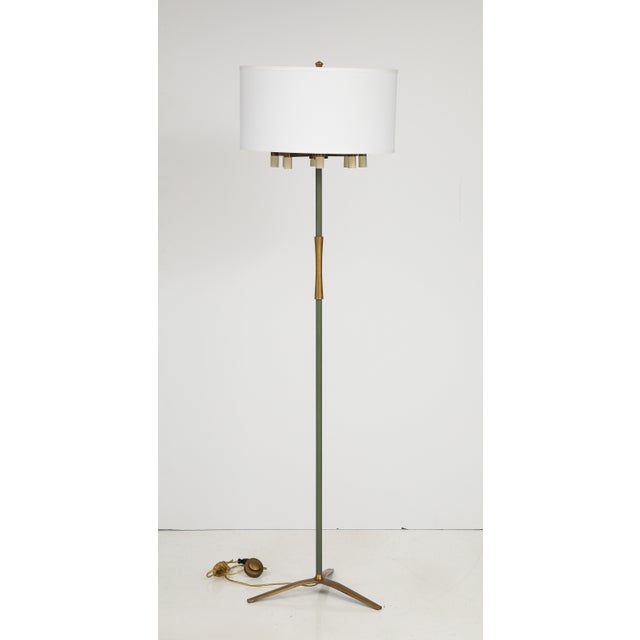 1950s Arredoluce Style Mid-Century Modern Brass Floor Lamp For Sale - Image 12 of 12