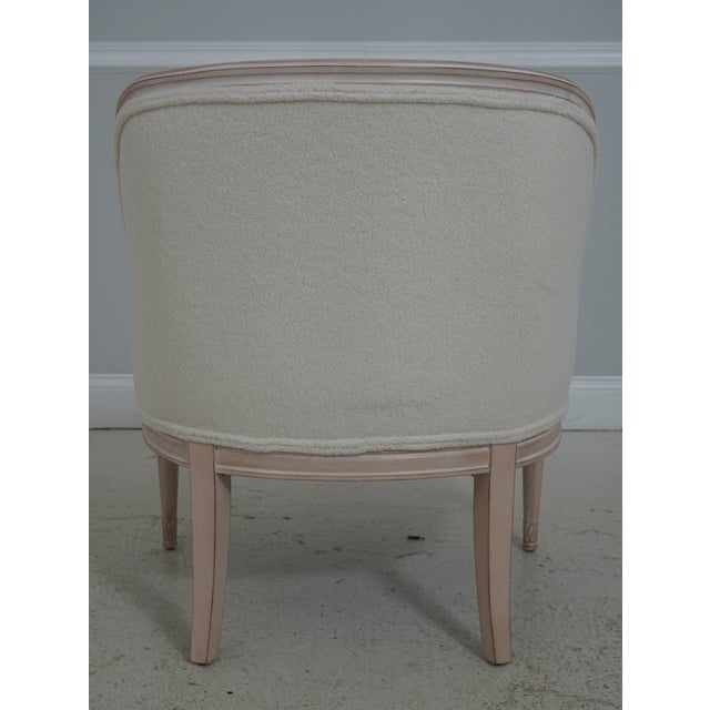 Pair of French Louis XVI Boucle Rams Head Chairs For Sale - Image 4 of 18