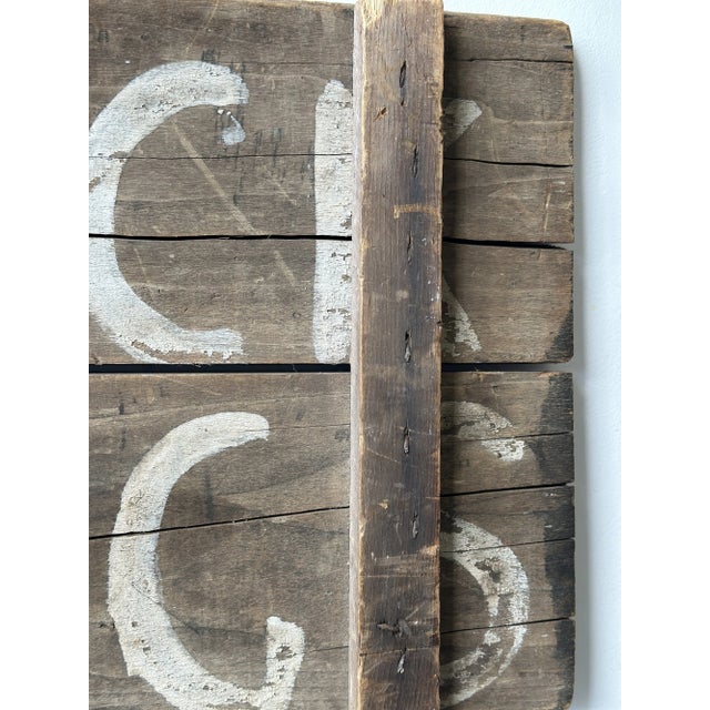 Vintage Green Mt Potatoes Hand Painted Two-Board Sign, Circa 1930s For Sale - Image 11 of 11