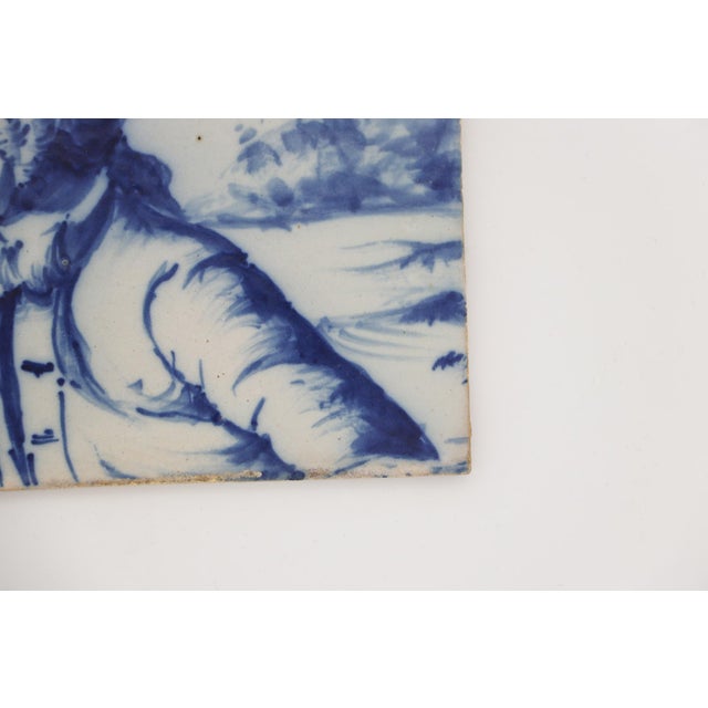 19th Century Tile Depicting a Man, Portuguese Baroque For Sale - Image 4 of 7