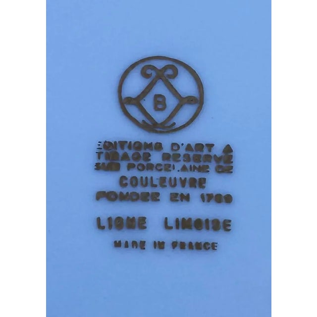 Ceramic Vintage French Hand Painted Cherubs Gold Gilt Red Porcelain Decorative Plate For Sale - Image 7 of 10