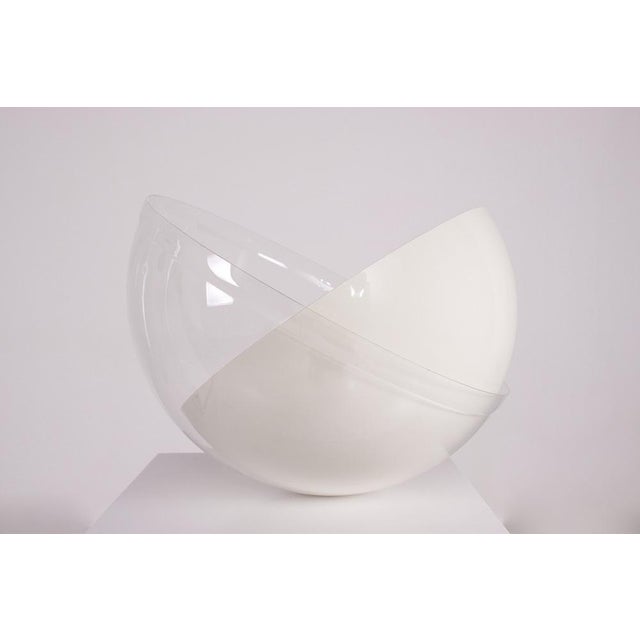 Metal Mushroom Lamp with Double Shade and Marble Base, 1960s For Sale - Image 7 of 11