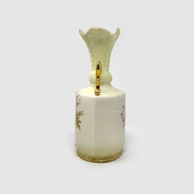Early 20th Century Antique Royal Wettina Austria Floral Art Nouveau Robert Hanke 9" Vase For Sale - Image 5 of 7