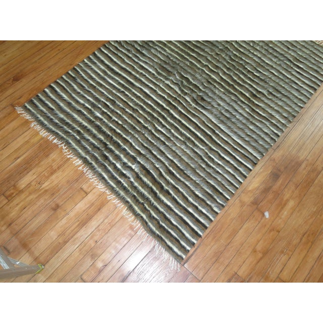 Early 21st Century Mohair Angora Turkish Rug - 4'6" x 6'4" For Sale - Image 4 of 6