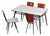 Kitchen Table and Chairs from André Sornay, 1955, Set of 5 For Sale