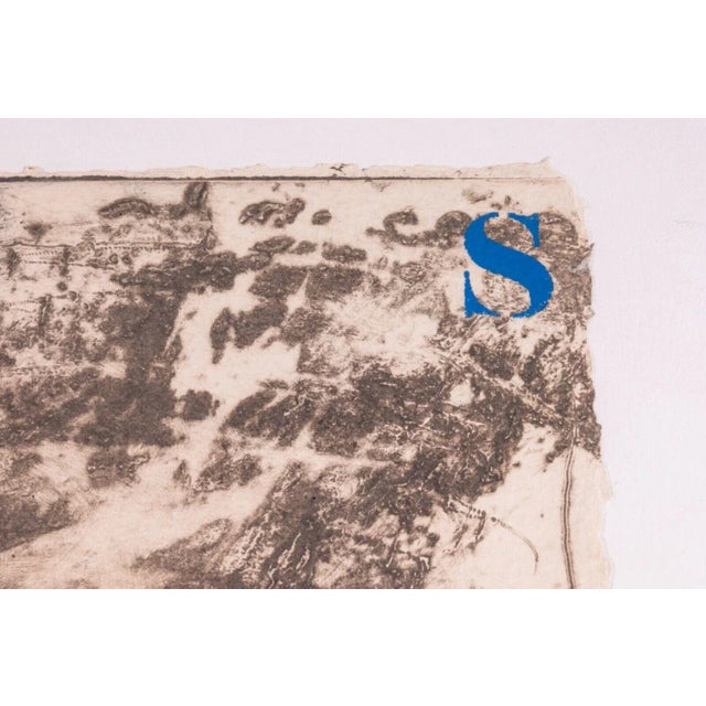 Gray 1970s Signed Carborundum Etching on Paper from Otage et Rouge Series by James Coignard For Sale - Image 8 of 12