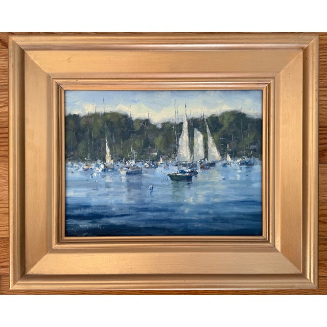 Wood Original Jonathan McPhillips Oil Painting, Framed For Sale - Image 7 of 7