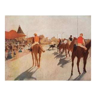 1952 After Edgar Degas "At the Race Course", First Edition Vintage Print For Sale