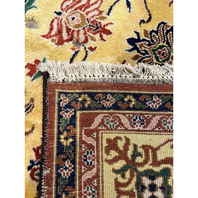 Gold Pasargad N Y Fine Agra Hand-Knotted Rug - 9'1" X 11'8" For Sale - Image 8 of 11